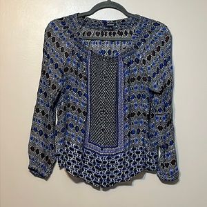 Lucky Brand Blue Blouse, XL